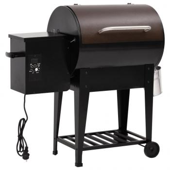 Pelletgrill mit Ablage Schwarz 94 cm Eisen