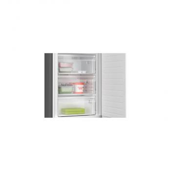 Bosch KGN39OXBT Serie 4 Stand Kühl-Gefrierkombination, 60 cm breit, 363 L, No Frost, VitaFresh Plus, Superkühlen, Supergefrieren, LED mit Softstart, Edelstahl schwarz Antifingerprint