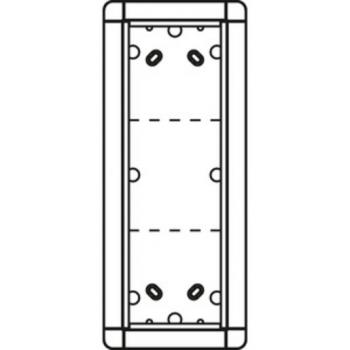 Ritto 1883370 Aufputzrahmen 3 Modulplätze, weiß