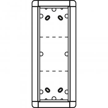 Ritto 1883370 Aufputzrahmen 3 Modulplätze, weiß