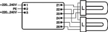 Osram QTP-DL 2X55 GII QUICKTRONIC® PROFESSIONAL DL 2X55 GII