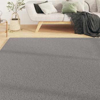 Teppich Shaggy Hochflor Grau 120x170 cm