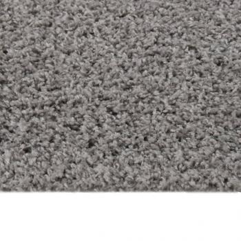 Teppich Shaggy Hochflor Grau 120x170 cm