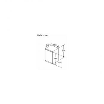 Bosch KIR21ADD1 Einbaukühlschrank ohne Gefrierfach, Nischenhöhe 88 cm, 136 L, Festtürtechnik, VitaFresh, LED Beleuchtung