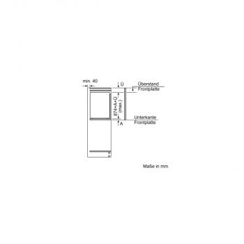 Bosch KIR21ADD1 Einbaukühlschrank ohne Gefrierfach, Nischenhöhe 88 cm, 136 L, Festtürtechnik, VitaFresh, LED Beleuchtung