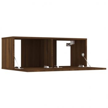 TV-Schränke 2 Stk. Braun Eichen-Optik 80x30x30 cm Holzwerkstoff