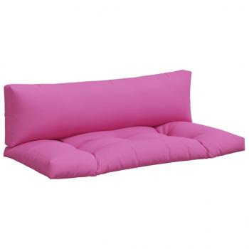 Palettenkissen 2 Stk. Rosa Oxford-Gewebe