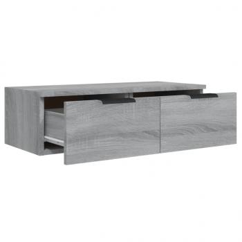 Wandschränke 2 Stk. Grau Sonoma 68x30x20 cm Holzwerkstoff