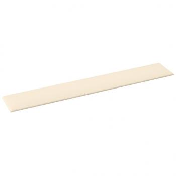 Wandpaneele 12 Stk. Creme 90x15 cm Samt 1,62 m²