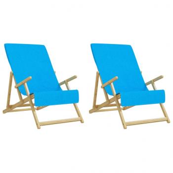 Strandtücher 2 Stk. Türkis 60x135 cm Stoff 400 GSM