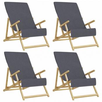 Strandtücher 4 Stk. Anthrazit 60x135 cm Stoff 400 GSM