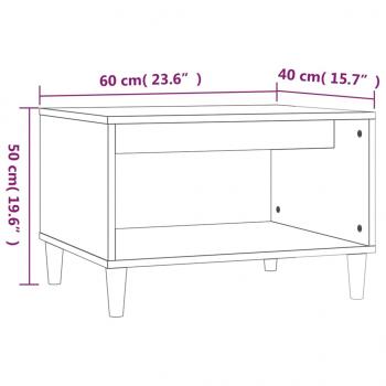 Couchtisch Schwarz 60x50x40 cm Holzwerkstoff