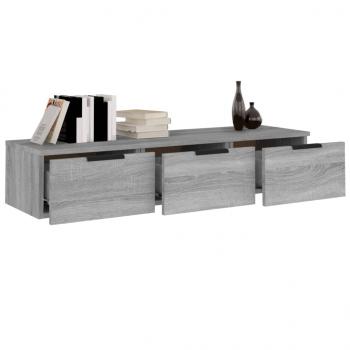 Wandschrank Grau Sonoma 102x30x20 cm Holzwerkstoff