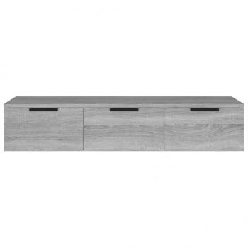 Wandschrank Grau Sonoma 102x30x20 cm Holzwerkstoff