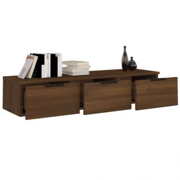 Wandschrank Braun Eichen-Optik 102x30x20 cm Holzwerkstoff