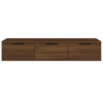 Wandschrank Braun Eichen-Optik 102x30x20 cm Holzwerkstoff