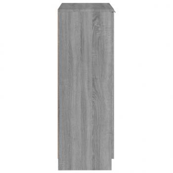 Schuhschrank Grau Sonoma 59x35x100 cm Holzwerkstoff