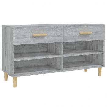 Schuhschrank Grau Sonoma 102x35x55 cm Holzwerkstoff