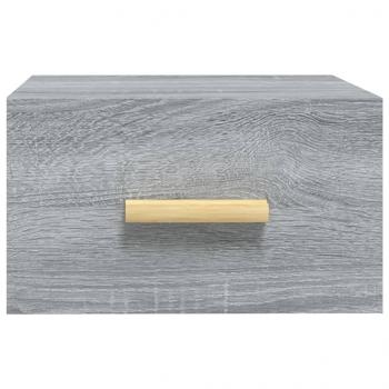 Wand-Nachttische 2 Stk. Grau Sonoma 35x35x20 cm