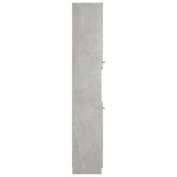 Badschrank Betongrau 32x34x188,5 cm Holzwerkstoff