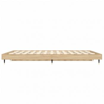 Bettgestell Sonoma-Eiche 135x190 cm Holzwerkstoff