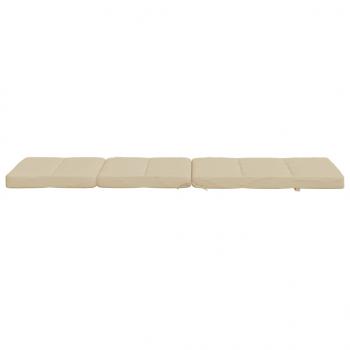 Liegestuhl-Auflagen 2 Stk. Beige Oxford-Gewebe