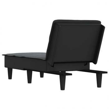 Chaiselongue Dunkelgrau Stoff