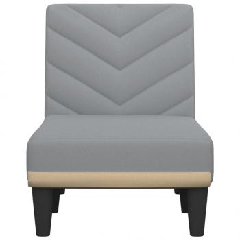 Chaiselongue Hellgrau Stoff