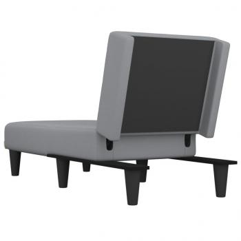 Chaiselongue Hellgrau Stoff