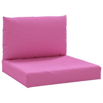 Palettenkissen 2 Stk. Rosa Oxford-Gewebe