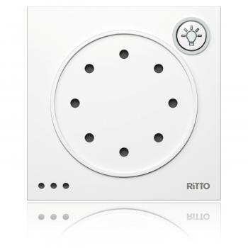 Ritto 1876070 Portier Türsprechmodul mit Lichttaste, weiß