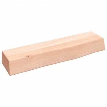 ARDEBO.de - Wandregal 40x10x6 cm Massivholz Eiche Unbehandelt