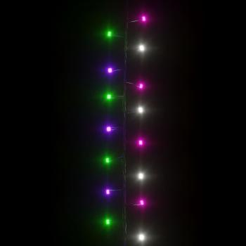 LED-Lichterkette mit 1000 LEDs Pastell Mehrfarbig 25 m PVC