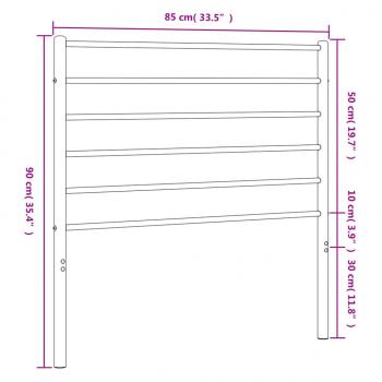 Kopfteil Metall Weiß 80 cm