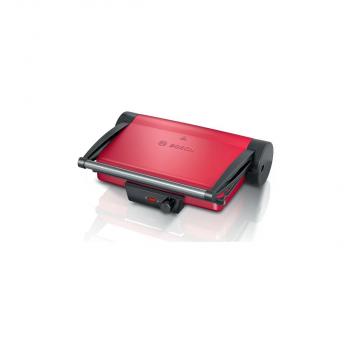 ARDEBO.de Bosch TCG4104 Tischgrill, 2000W, Grillfläche: 328 x 238mm mm, Ober-Unterhitze, rot