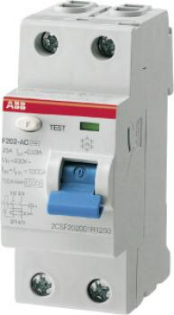 Abb F202 A-16/0.01 F202A-16/0,01 FI-Schutzschalter 2P,Typ A,16A,10mA