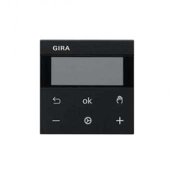 ARDEBO.de Gira 5394005 System 3000 Raumtemperaturregler BT, System 55, schwarz matt
