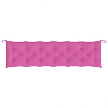 Gartenbank-Auflage Rosa 200x50x7 cm Stoff