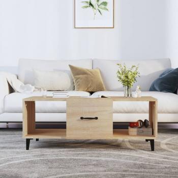 ARDEBO.de - Couchtisch Sonoma-Eiche 102x50x40 cm Holzwerkstoff