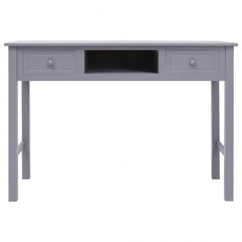 Schreibtisch Grau 108x45x76 cm Massivholz Paulownia