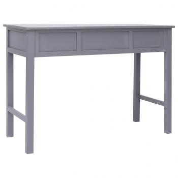 Schreibtisch Grau 108x45x76 cm Massivholz Paulownia