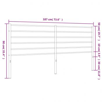 Kopfteil Metall Weiß 180 cm