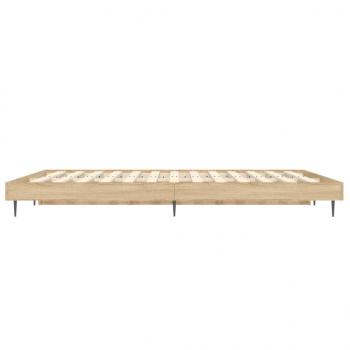 Bettgestell Sonoma-Eiche 120x190 cm Holzwerkstoff