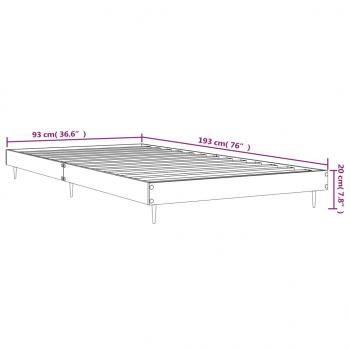 Bettgestell Sonoma-Eiche 90x190 cm Holzwerkstoff