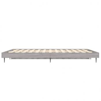 Bettgestell Grau Sonoma 140x190 cm Holzwerkstoff