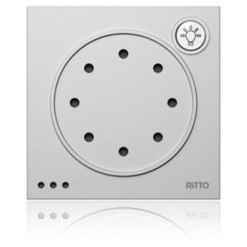 Ritto 1876020 Portier Türsprechmodul mit Lichttaste, silber