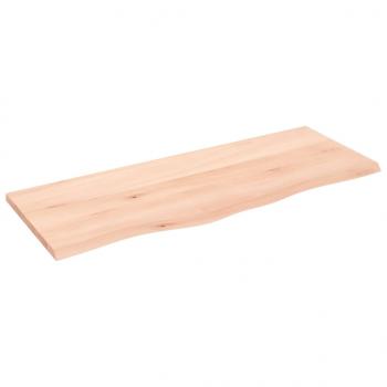 ARDEBO.de - Wandregal 100x40x2 cm Massivholz Eiche Unbehandelt