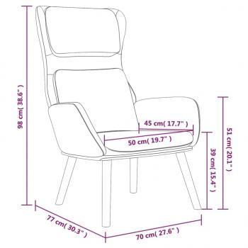 Relaxsessel Cremeweiß Samt