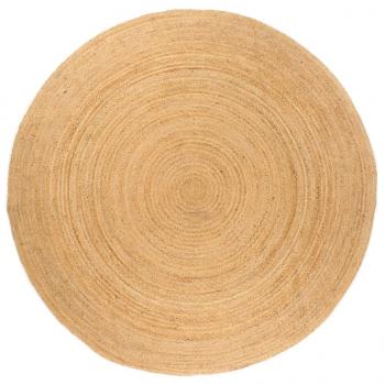 ARDEBO.de - Teppich Jute Geflochten 180 cm Rund