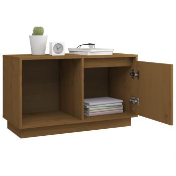 TV-Schrank Honigbraun 74x35x44 cm Massivholz Kiefer